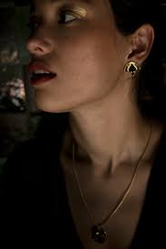 Earrings Venom Fleas, Gilded With Fine 24 Carat Gold, Original Creation.