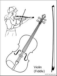Little singers can have a blast with this old macdonald singalong sheet! Coloring Page Violin Abcteach