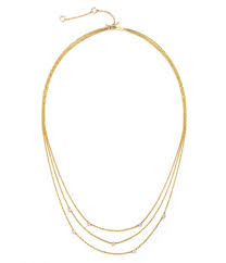Adina's jewels designed an exclusive line of 14k gold necklaces, crafted with the finest materials. Celara 14k Gold Diamond Eclipse Layer Necklace Dillard S
