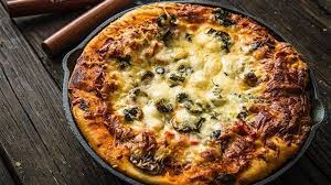 Baked Deep Dish Supreme Pizza Get Ready For The Ultimate Slice This Deep Dish Pizza Is Loaded With Pizza Recipes Homemade Deep Dish Pizza White Pizza Recipes