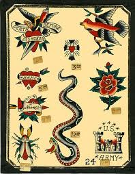 1963 Vintage Traditional Flash Tattoo Flash Tattoo Vintage Tattoo Design Traditional Flash