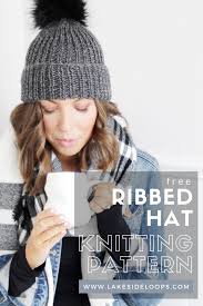 We have some super cute bobble hat knitting patterns or. Ryker Ribbed Knitted Hat Free Pattern Lakeside Loops