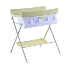 By koala kare commercial bathroom products. Homcom Baby Changing Table Baby Storage Bath Tub Unit Station Dresser Foldable Cross Leg Style Green Buy Online In Turkey At Turkey Desertcart Com Productid 48379750
