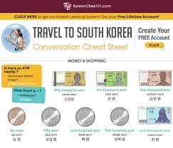 Can anyone translate the text in the image to english? Learn Korean Koreanclass101 Com Korean Currency Won