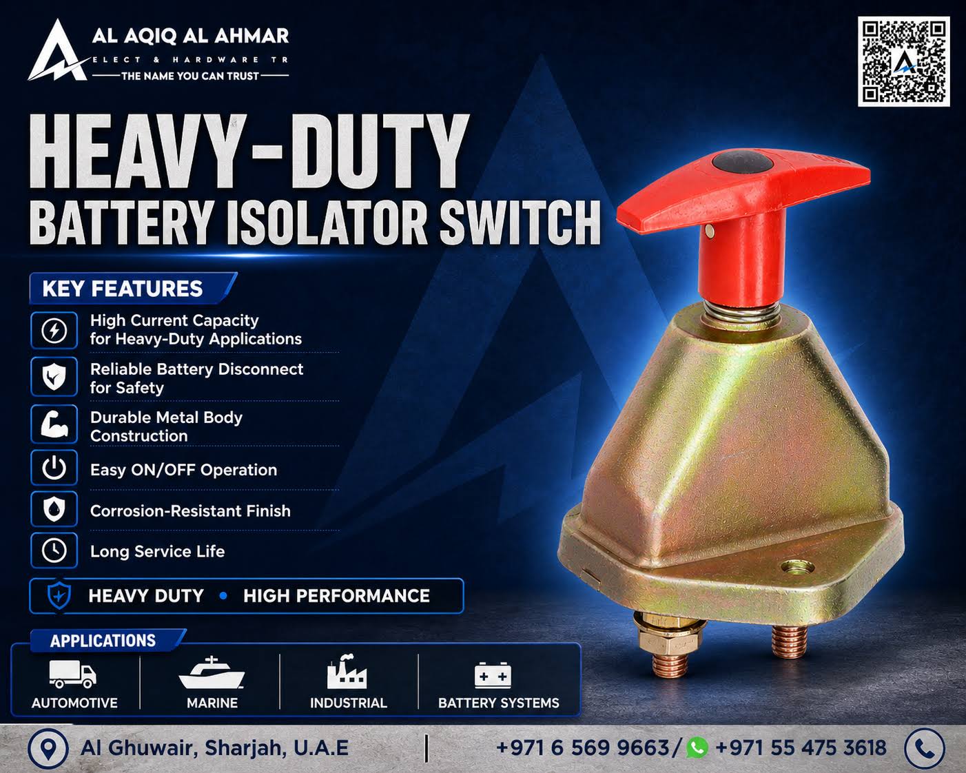 HEAVY-DUTY BATTERY ISOLATOR SWITCH product image