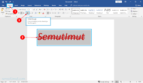 Untuk cara mengubah font di wa selanjutnya, kamu bisa membuat tulisan di whatsapp jadi cetak miring atau italic. Cara Mencoret Tulisan Di Microsoft Word Menghilangkannya Semutimut Tutorial Hp Dan Komputer Terbaik