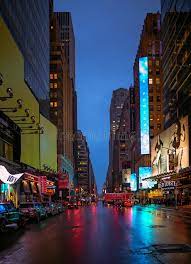Ruas De New York City Na Noite Foto De Stock Editorial Imagem De Centro Movimento 82793993