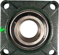 3/4 Pillow Block Bearing HQRP UCF211-32 Heavy Duty Pillow Block Bearing -  2-Inch Bore, 4-Bolt Flange Mount For Industrial Use Square Flange Bearing
