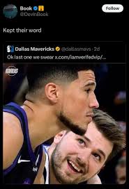 Devin Booker did not miss his opportunity to clown the Mavs…