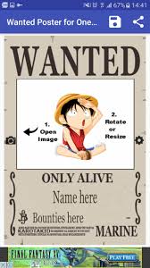 Di dunia one piece terdapat beberapa orang yang memilki kekuatan yang hebat sehingga mereka ditakuti dan disegani oleh banyak orang. One Pirate Wanted Maker Piece For Android Apk Download