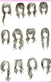 19 Ideas For Hair Tutorial Bangs Beauty How To Draw Hair Anime Hair Drawings