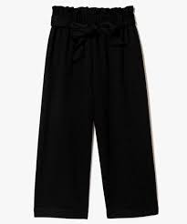 Un pantalon ou un short ultra confortable coupe légèrement ample, taille élastiquée (avec. Gemo Vetements Pantalon Large Fille Uni Et Fluide Noir Pantalons Fille Gemo