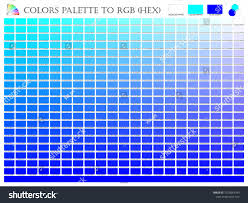 Color Palette Mixer 3 Color Blue Royalty Free Stock Image