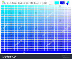 color palette mixer 3 color blue royalty free stock image