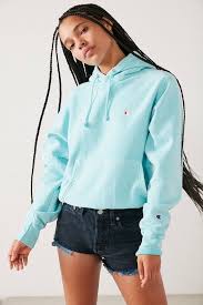 This Champion Hoodie Hits A Summery Sky Blue Note Champion Clothing Champion Hoodie Women Hoodies Womens