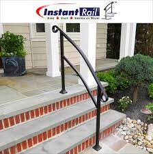 Instantrail 4 Step Adjustable Handrail For Concrete Steps Handrails For Concrete Steps Porch Handrails Outdoor Handrail