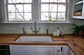 sink cutouts in custom wood countertops