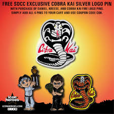The developers of the famous title regularly introduce one of the events is the cobra go event. Cobra Kai Kompanion Podcast On Twitter Free Sdcc Exclusive Cobrakai Silver Logo Pin With Purchase Of Daniel Kreese And Cobra Kai Fire Logo Pins Be Sure To Use Coupon Code Ckk At