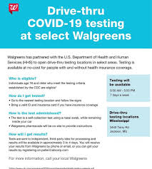 Hours of operation are 8 a.m. Free Covid 19 Testing At Walgreens On Terry Road In Jackson Wjtv