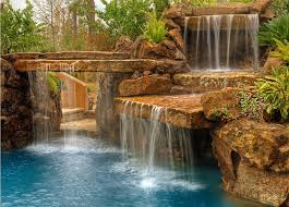 Water Falls Custom Pool Water Falls Ditta Falls Pool Wasserfall Schwimmbad Designs Aussenpool