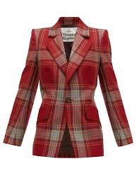 Lou Lou Single Breasted Tartan Wool Jacket Vivienne Westwood