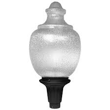 Outdoor lighting fixtures on a college campus. Commercial Led Street Light Decorative Acorn Globe Post Top
