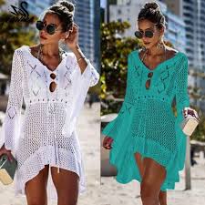 Crochet Knitted Beach Dress Shopmeoff Beach Coverup Dress Knit Beach Dress Crochet Knit Dress