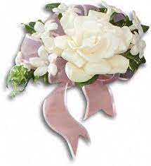 Fragrant Gardenia Nosegay Petals Florist Wedding Party Flowers Bridal Bouquet