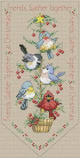Free cross counted cross stitch patterns. Christmas Banner Friends Gather Counted Cross Stitch Bird Etsy In 2021 Cross Stitch Patterns Christmas Cross Stitch Christmas Cross Stitch Patterns Free
