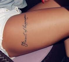 Simple Thigh Tattoos For Girls Girl Thigh Tattoos Thigh Tattoo Quotes Leg Tattoos