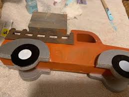 Dollar General Fall Vintage Truck Makeover Lizzy Erin Vintage Truck Diy Dollar Tree Decor Thrift Store Crafts