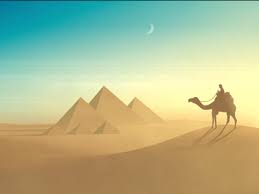 Egypt Pyramids Vector Landscape Egypt Pyramid Planets Art