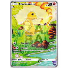 What are shadowless pokemon cards? Charmander Base Set 46 102 Extended Art Custom Pokemon Card Zabatv