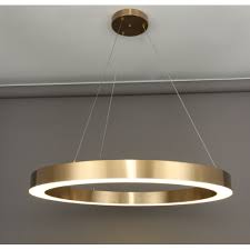 Gold Led Round Stainless Steel Pendant Light
