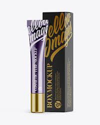 Metallic Cosmetic Tube With A Box Mockup Halfside View In Tube Mockups On Yellow Images Object Mockups Mockup Free Psd Box Mockup Mockup Free Download