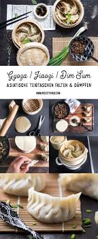 Gyoza Jiaozi Dim Sum Dumplings Gedampfte Asiatische Teigtaschen Teigtaschen Teigtaschen Rezept Lebensmittel Essen