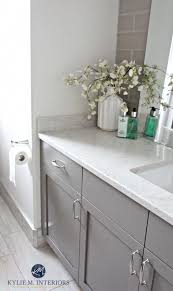 Benjamin Moore Classic Gray Best Gray For Vanity Or Cabinets Benjamin Moore Metropolis P And Bianco Drift Beige Bathroom Painted Vanity Grey Bathroom Vanity