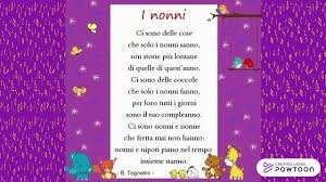 Schede didattiche, attività, lavoretti, copertine, striscioni, segnalibri, diplomi, attestati, decorazioni, addobbi, festoni, poesie e filastrocche, cornicette, disegni e… tanto altro ancora. Poesia Per I Nonni Di Bruno Tognolini Youtube