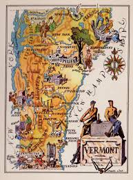 1950 S Antique Vermont State Map Animated Vermont Cartoon Etsy Map Artwork Cartoon Map Illustrated Map
