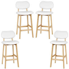 Chaise hauteur d assise 65 cm. Tongjaa Lot De 4 Tabourets De Bar Scandinave Hauteur D Assise 65cm Blanc Cdiscount Maison