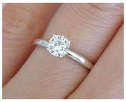 Wedding Rings Simple Small Silver Engagement Ring A Simple Diamond On Ster Small Engagement Rings Simple Engagement Rings Wedding Rings Simple