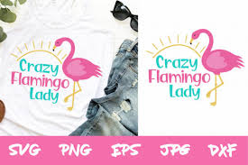 Download Crazy Flamingo Lady Graphic By Thejaemarie Creative Fabrica SVG Cut Files