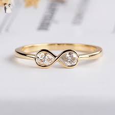 Pear Shaped Diamond Engagement Ring Bezel Set Drop Diamond Ring Infinity Ring Da Pear Shaped Diamond Engagement Rings Bezel Engagement Ring Dainty Diamond Ring