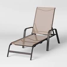Order replacement chair slings for patio furniture. Sling Stacking Patio Chaise Lounger Tan Room Essentials Target