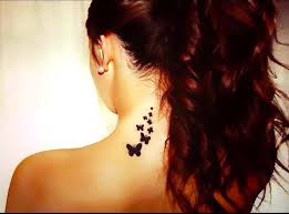Colorful or black, stylized or real (like a monarch butterfly tattoo). Small Black Butterflies Tattoo Idea