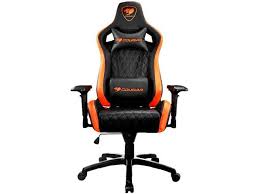 Discover chairs in styles and designs that meet your utility, setup and functionality needs. Cougar Armor S Orange Luxury Gaming Chair With Breathable Premium Pvc Leather And Body Embracing High Back Design Newegg Com