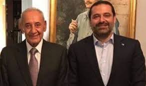 وكان سعد الحريري قد قدّم لـ ميشال عون أمس الأربعاء، تشكيلة حكومية جديدة من 24 وزيراً اختصاصياً (لا ينتمون إلى أحزاب. Ø¨Ø±ÙŠ ØªÙ„Ù‚Ù‰ Ø§ØªØµØ§Ù„Ø§ Ù‡Ø§ØªÙÙŠØ§ Ù…Ù† Ø§Ù„Ø­Ø±ÙŠØ±ÙŠ ÙˆØ§ØªÙÙ‚Ø§ Ø¹Ù„Ù‰ Ù„Ù‚Ø§Ø¡ ÙŠØ¹Ù‚Ø¯ Ø¨ÙŠÙ†Ù‡Ù…Ø§ ÙŠÙˆÙ… ØºØ¯