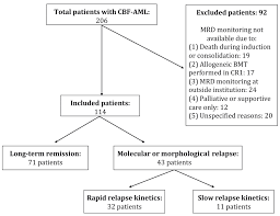 It means the cancerous tumor is now gone and there is no evidence of disease. Measurable Residual Disease Monitoring Provides Insufficient Lead Time To Prevent Morphologic Relapse In The Majority Of Patients With Core Binding Factor Acute Myeloid Leukemia Haematologica