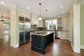 The design of the flooring seems to be the highlight of this kitchen, since the angle of the photo focusing on the floor. 30 Antique White Kitchen Cabinets Design Photos Designing Idea