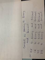 How do we count using binary? Solved And A To Binary Of Ta 90 Convert The Following T Chegg Com